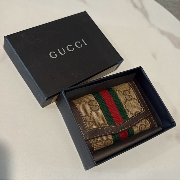 Gucci Sherry Line Vintage Key
Holder Key Case W/ Box - Picture 1 of 11